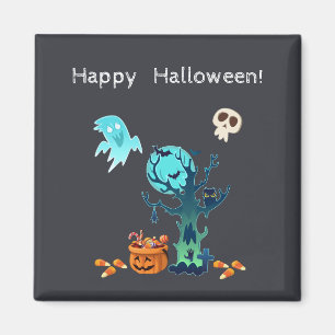 Imã Halloween Sapatinhos Fantasmas Bats Skulls & Candy