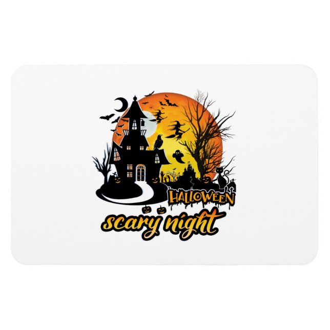 Ímã Halloween Scary Night (Horizontal)