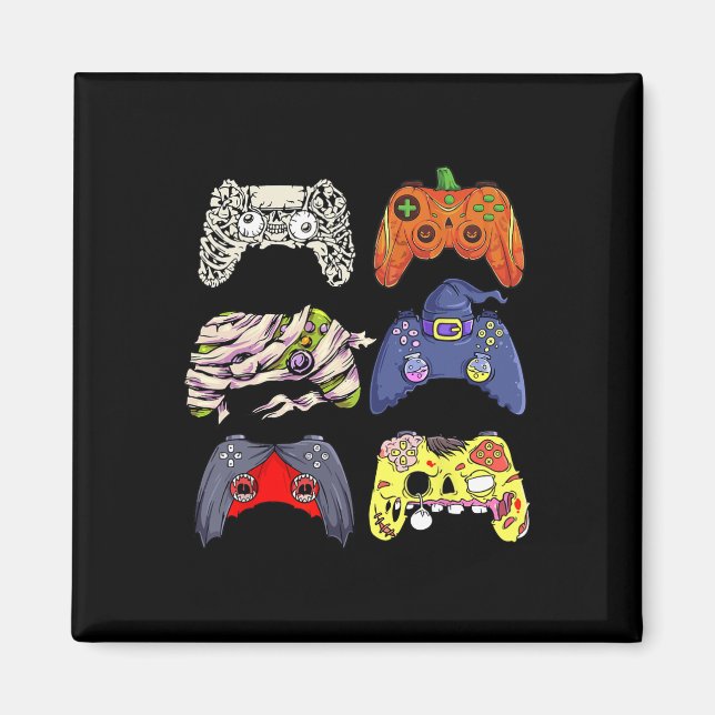 Imã Halloween Skeleton Zombie Bruxa Controladora Mummy (Frente)