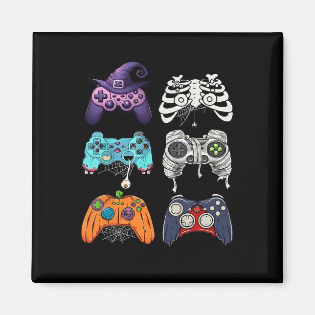 Imã Halloween Skeleton Zombie Controladoras de Jogos M (Frente)
