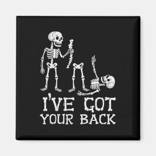 Imã Halloween Skeletons Eu Tenho Seus Homens De Costum