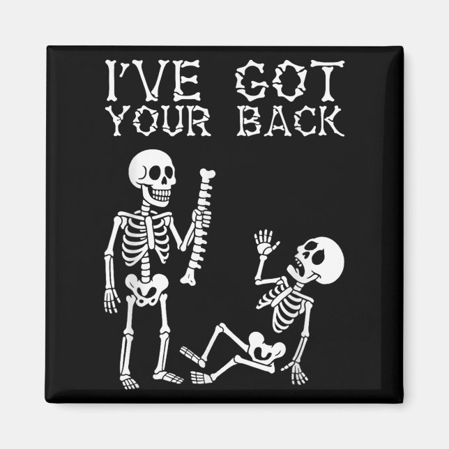 Imã Halloween Skeletons Ive Got Your Back Costume Men  (Frente)