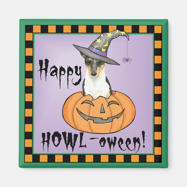 Imã Halloween Smooth Collie (Frente)