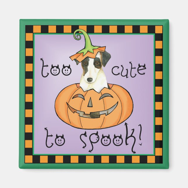 Imã Halloween Smooth Fox Terrier (Frente)