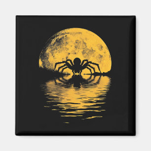 Imã Halloween Spider Full Moon Scary Spooky Figurume P