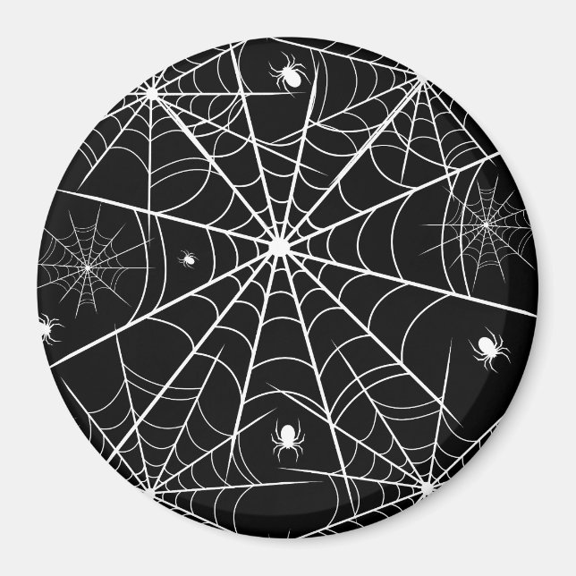 Imã Halloween Spider Web (Frente)