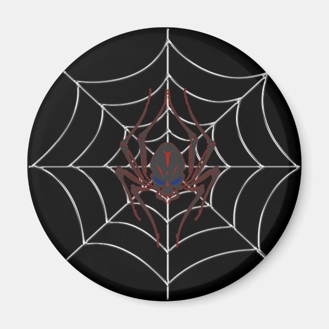 Imã Halloween Spider Web (Frente)