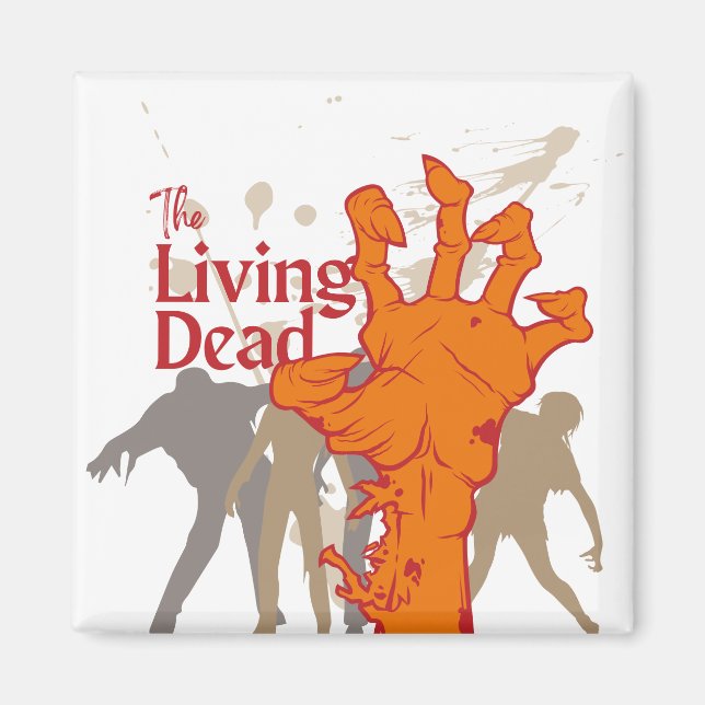 Imã Halloween Stamp Collection "The Living Dead" (Frente)