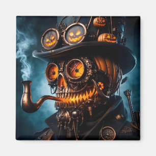 Imã Halloween Steampunk Gothic Jack-O-Lantern