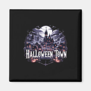 Imã Halloween Town Skeleton Ghost Pumpkin Halloween