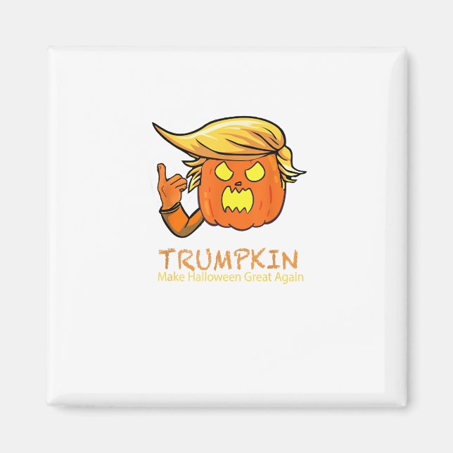 Imã Halloween Trumpkin Engraçado - Design de Figurino  (Frente)