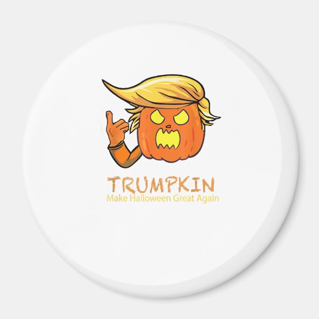 Imã Halloween Trumpkin Engraçado - Design de Figurino  (Frente)