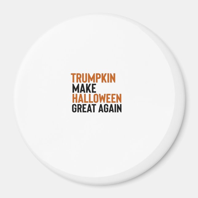 Imã Halloween Trumpkin - Faça Excelente De Halloween N (Frente)
