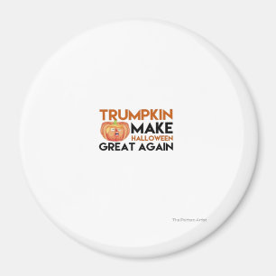 Imã Halloween Trumpkin Funny - Clássica Maga Costume D