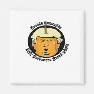 Imã Halloween Trumpkin Pumpkin Classic