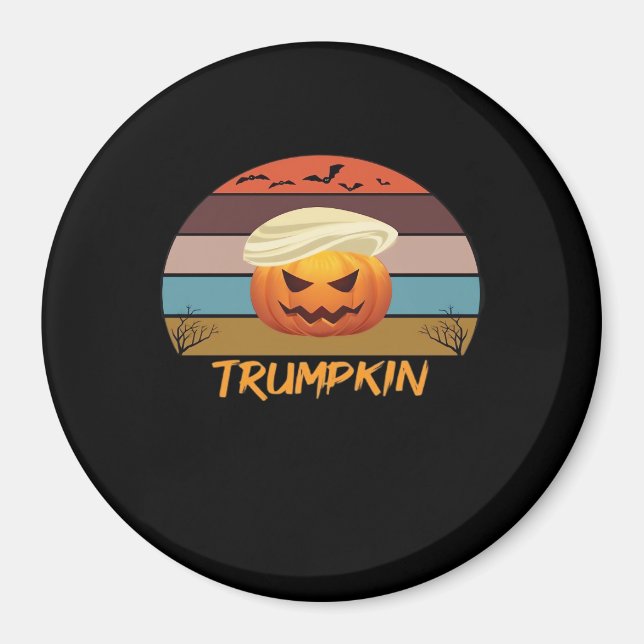Imã Halloween Trumpkin Vintage Us (Frente)