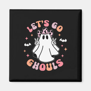 Imã Halloween Vamos Ir Ghouls Fantasma Retro Costume W