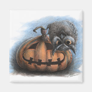 Imã Halloween Vampire Owl