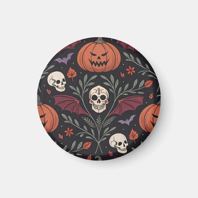 Imã Halloween Vibes Pattern (Frente)