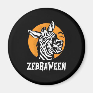 Imã Halloween Zebra