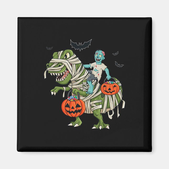 Imã Halloween Zombie Andando A Rex Diversão Meninos Me (Frente)