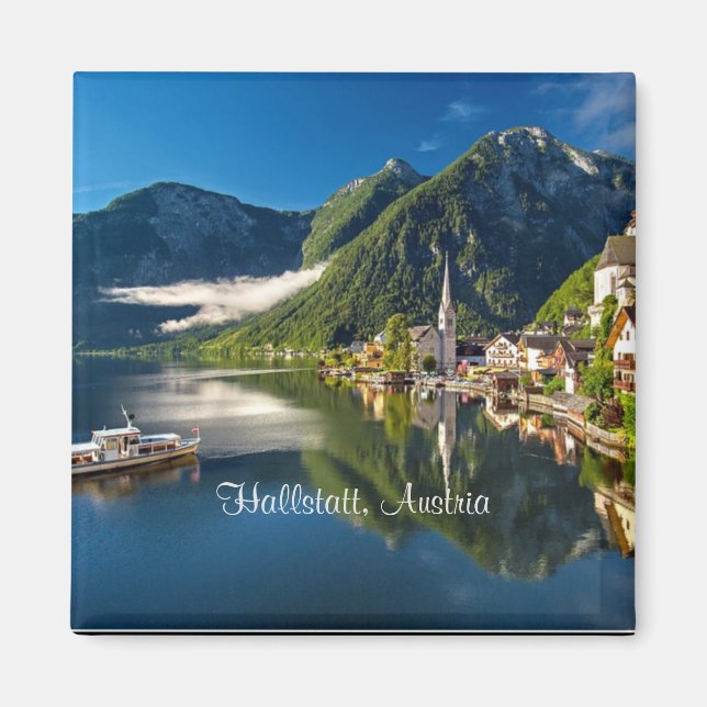 Imã Hallstatt, fotografia cênica da Áustria (Frente)