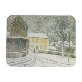 Ímã Halstead Road em Snow (por Eric Ravilious)
