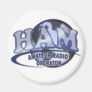 Imã HAM WORLD LOGO Rádio Amador