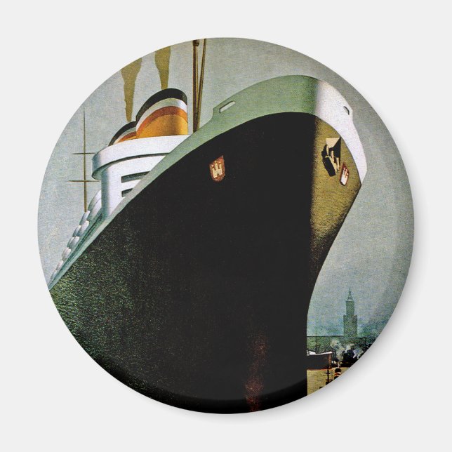 Imã Hamburg-Amerika Line (Frente)