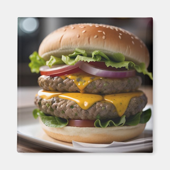 Imã Hamburger com queijo (Frente)