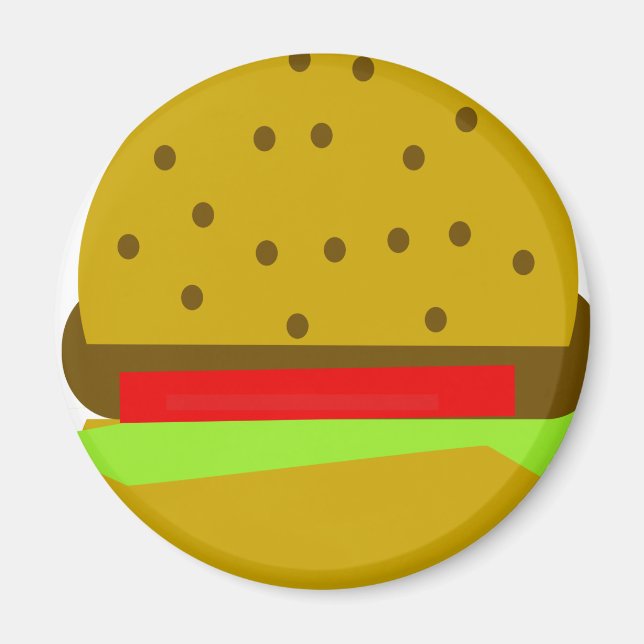 Imã Hamburger comida comida rápida (Frente)