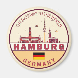 Imã Hamburgo, Alemanha, Skyline Emblem