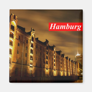 Imã Hamburgo - cidade de memória com noitada íman -