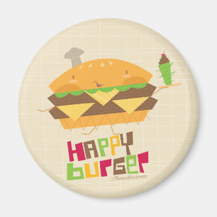 Imã Hamburguer feliz