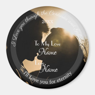 Imã HAMbyWG - Casal no Amor Sunset Personalizado