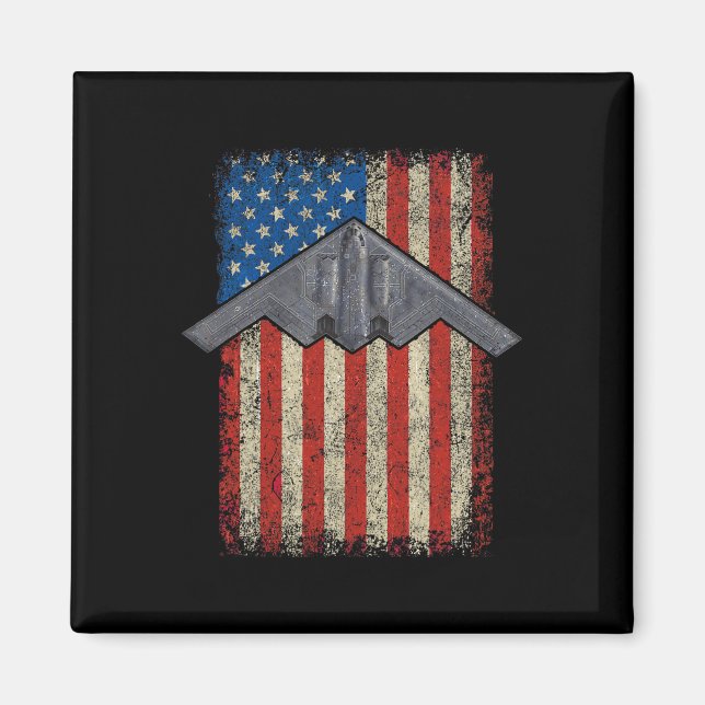 Imã Hammer Time Stealth B-2 Aeronave Militar Meia-Noit (Frente)