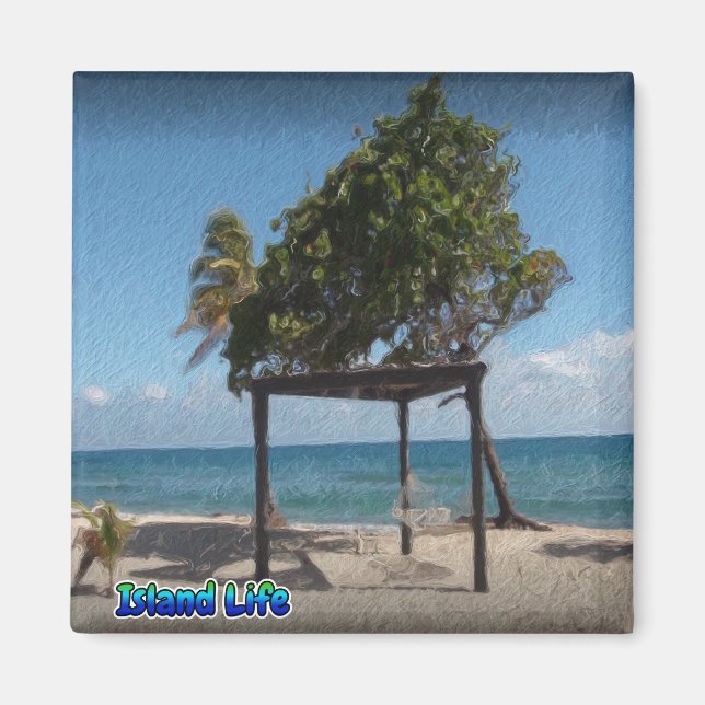 Imã Hammock na praia (Frente)