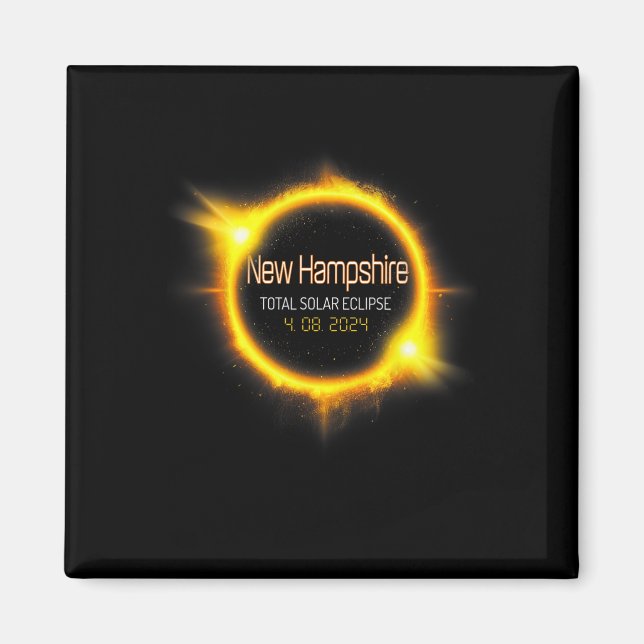 Imã Hampshire Total Solar Eclipse America abril de 04. (Frente)