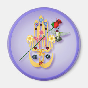 Imã Hamsa e ímãs das flores