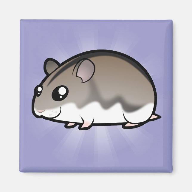 Imã Hamster Anão Cartoon (Frente)