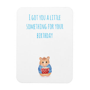Ímã Hamster bonito com presente de aniversário de íman