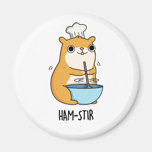 Imã Hamstir Cute Chef Hamster Pun