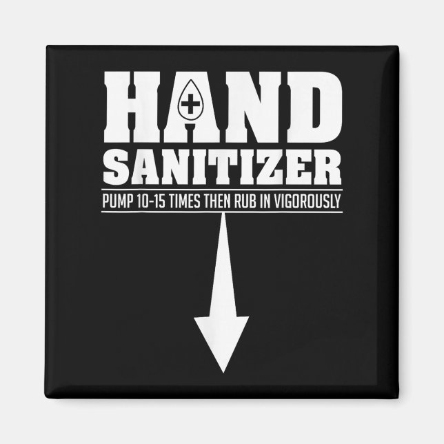 Imã Hand Sanitizer Funny Sarcastic Adult Humor Dirty J (Frente)