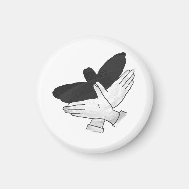 Imã Hand Silhouette Eagle (Frente)