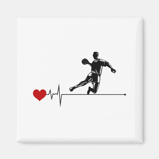 Imã Handball Coach Handballer Engraçado Dizendo (Frente)