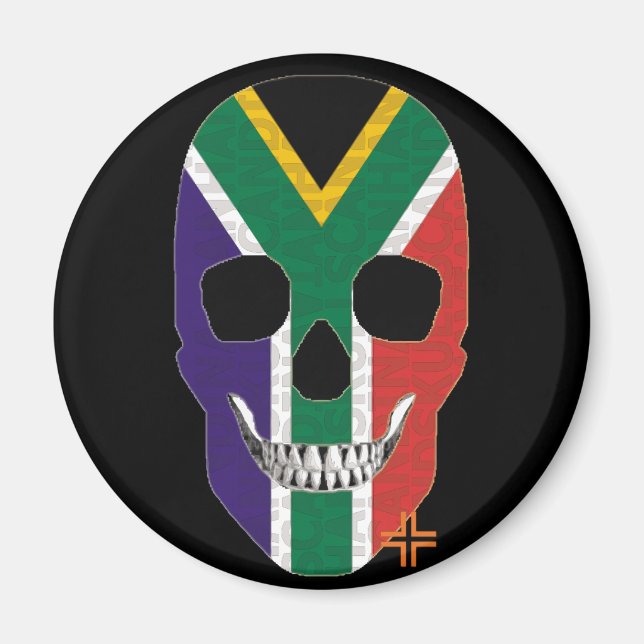 Imã HANDSKULL África do Sul à volta do ímã B2 (Frente)