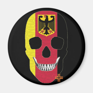 Imã HANDSKULL Alemanha redondo ímãB2