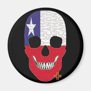 Imã HANDSKULL Chile, ao redor do    ímãB2