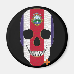 Imã HANDSKULL Costa Rica em torno do ímãB2