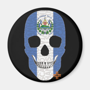 Imã HANDSKULL El Salvador à volta do ímãB2